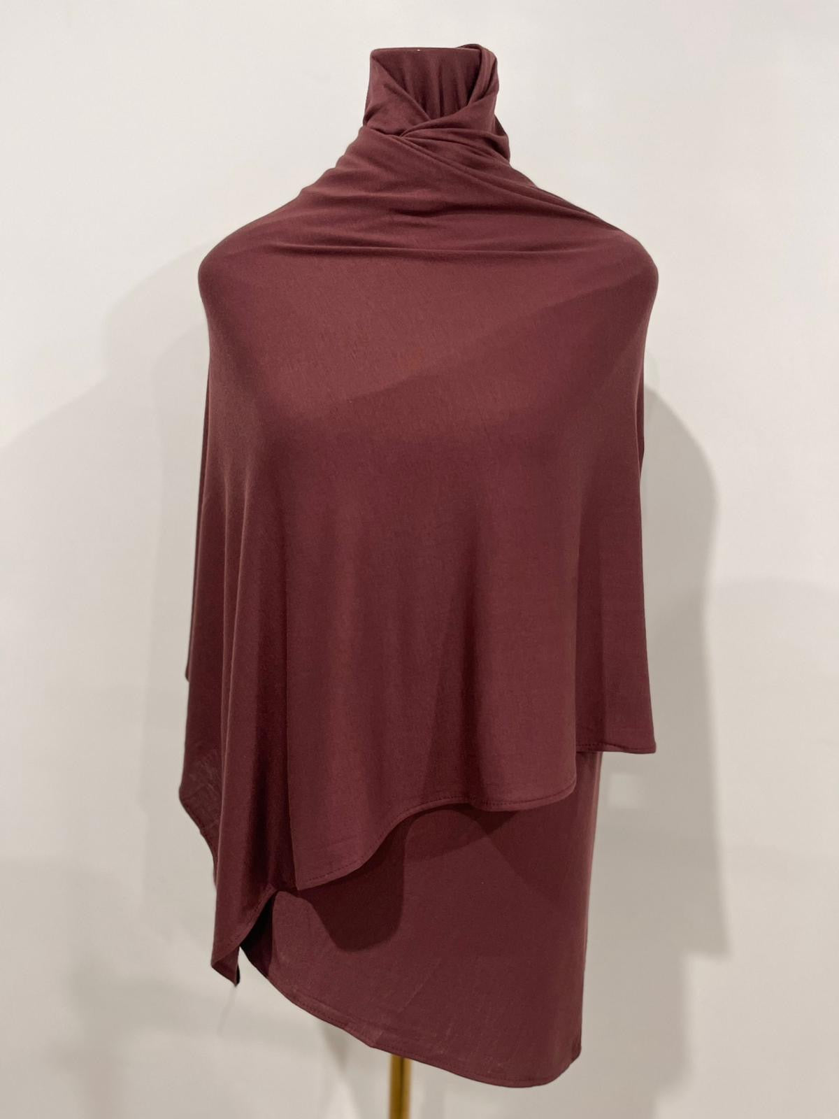 Premium Jersey Scarf - MAHOGANY